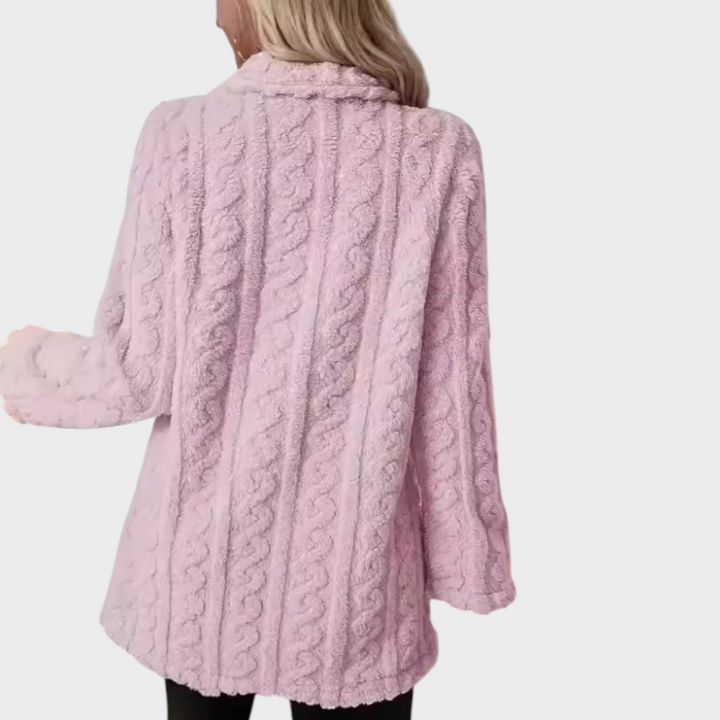 Emily & Isabella Brooks | Double-Breasted Wool Blend Mid-Length Coat