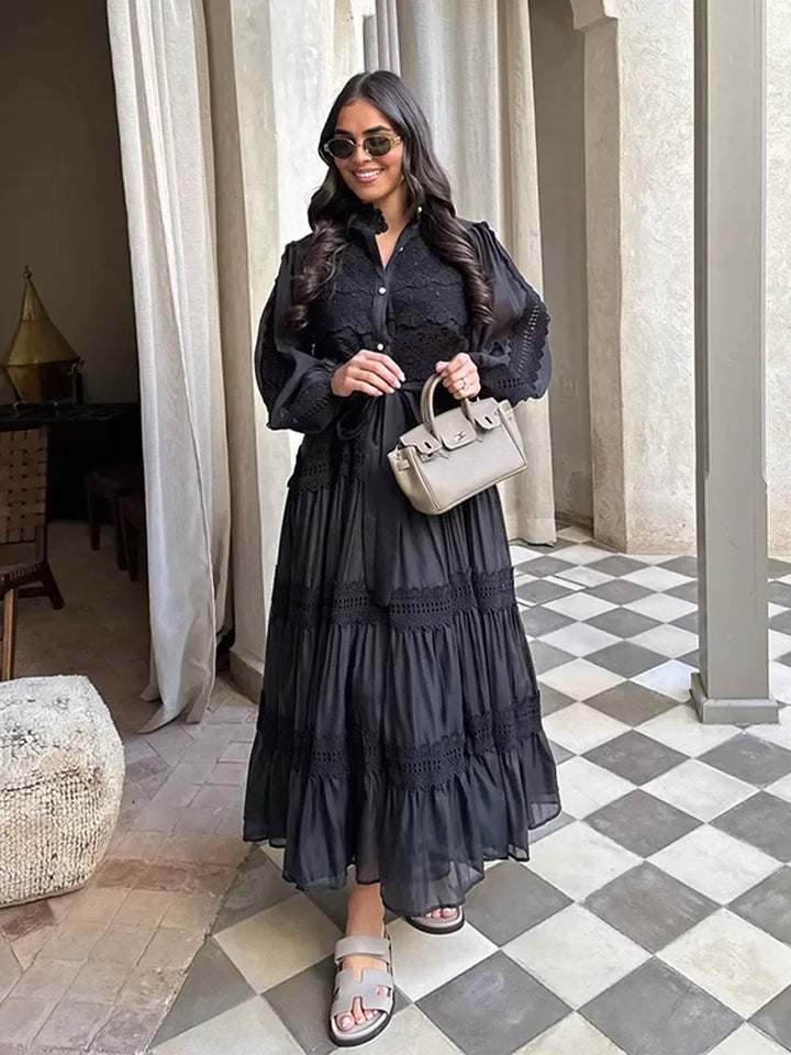 Emily & Isabella Brooks | Embroidery Maxi Dress