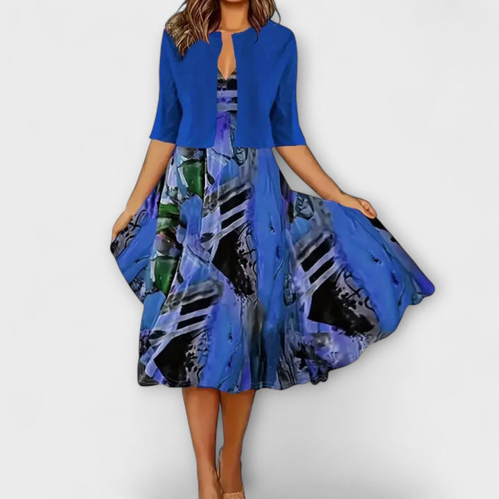 Emily & Isabella Brooks | Midi Dress with Blazer