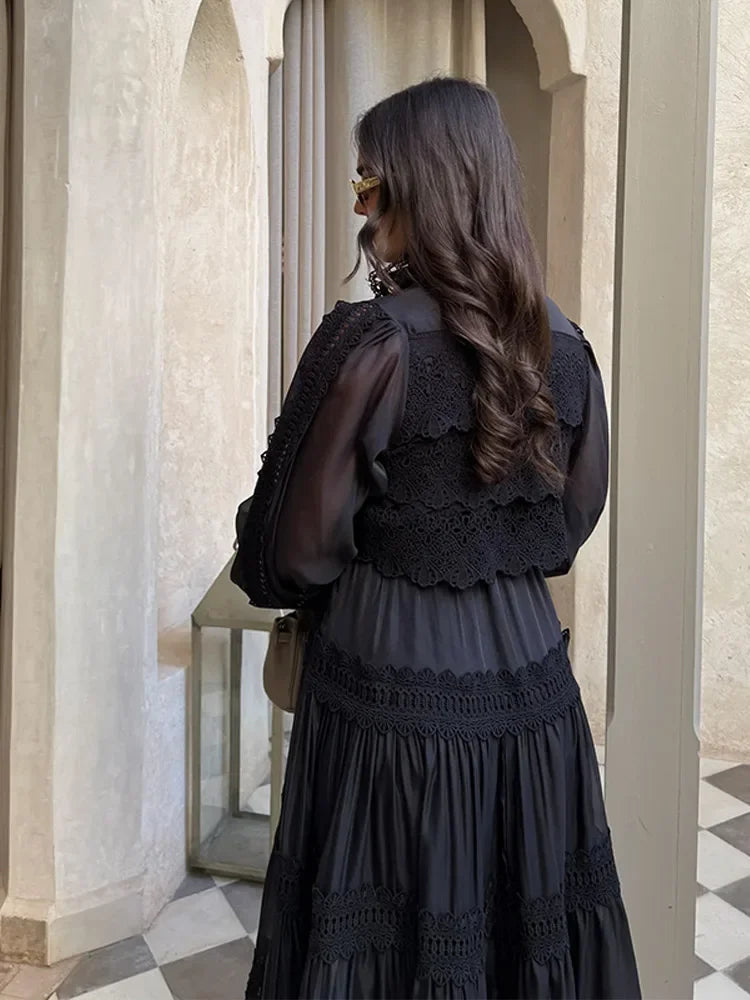 Emily & Isabella Brooks | Embroidery Maxi Dress