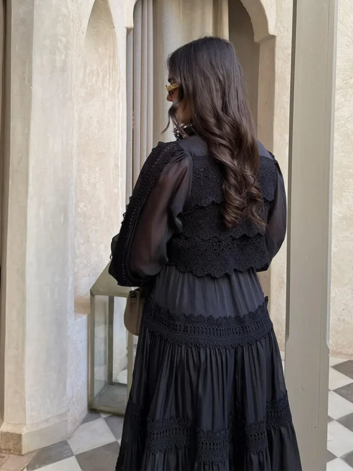 Emily & Isabella Brooks | Embroidery Maxi Dress