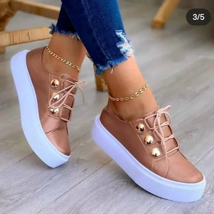Emily & Isabella Brooks | Comfort Round Toe Platform Sneakers