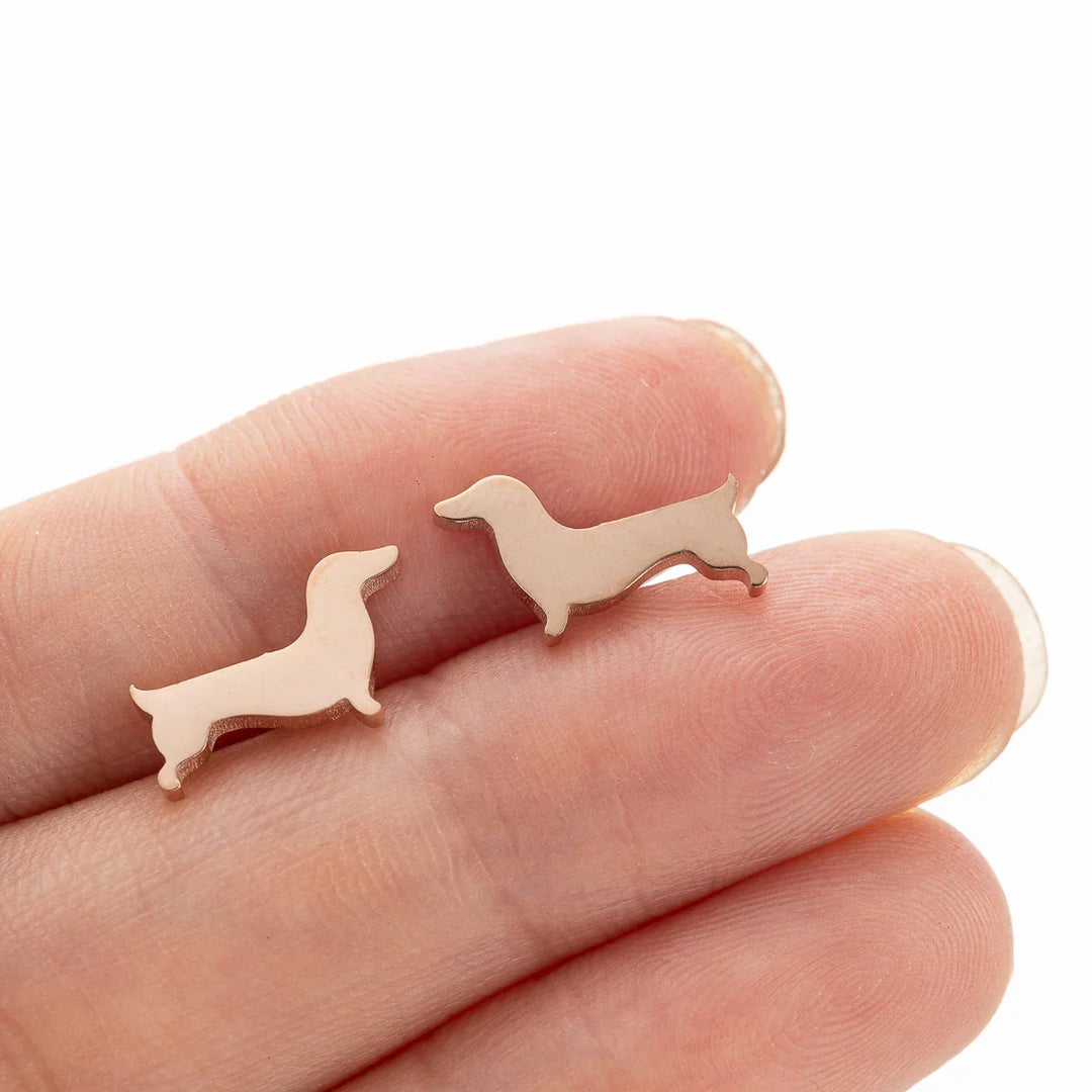 Emily & Isabella Brooks | Dachshund Stud Earrings