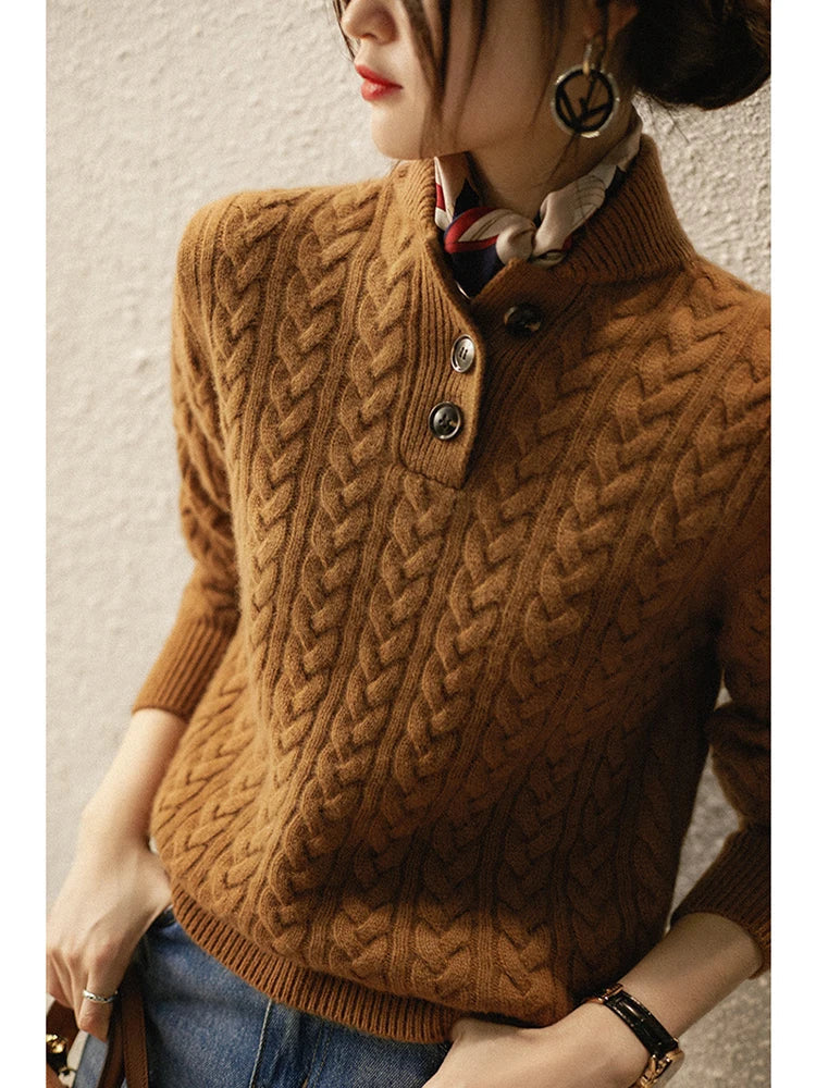 Emily & Isabella Brooks | Button-Up Sweater