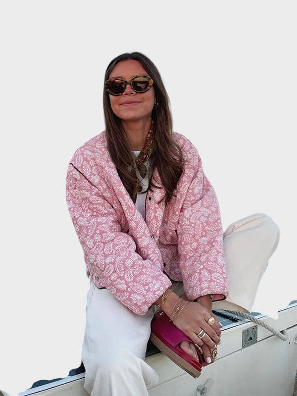 Emily & Isabella Brooks | Floral Quilted Jacket