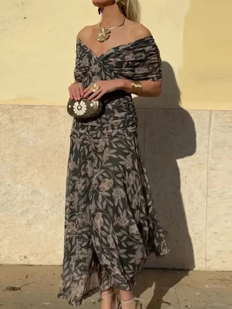 Emily & Isabella Brooks | Elegant Dress with V-Neckline