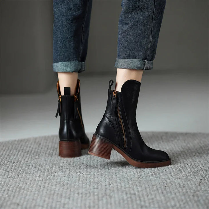 Emily & Isabella Brooks | Women's Leather Ankle Boots