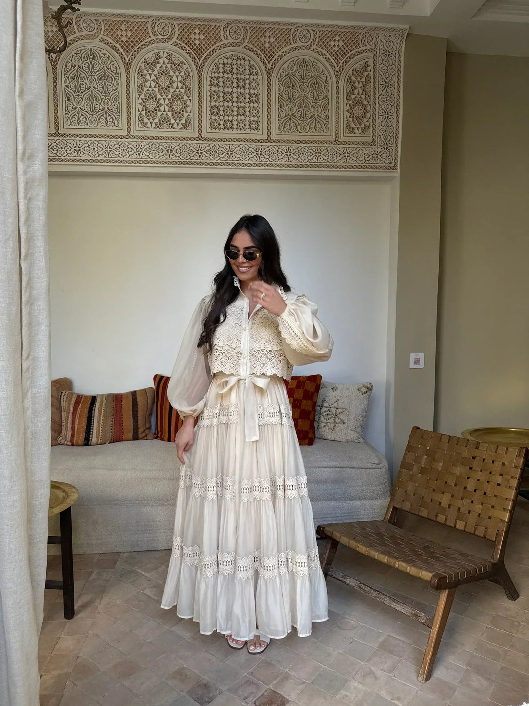 Emily & Isabella Brooks | Embroidery Maxi Dress