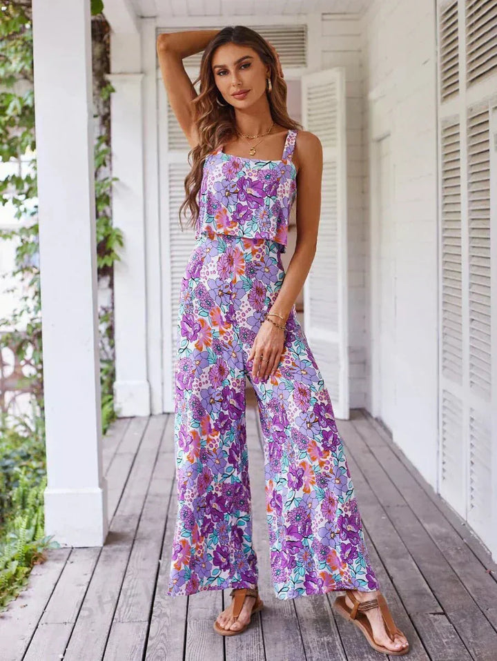 Emily & Isabella Brooks | Floral Wide-leg Jumpsuit