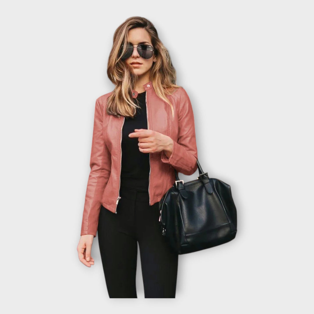 Emily & Isabella Brooks | Leather Jacket in Modern Fit