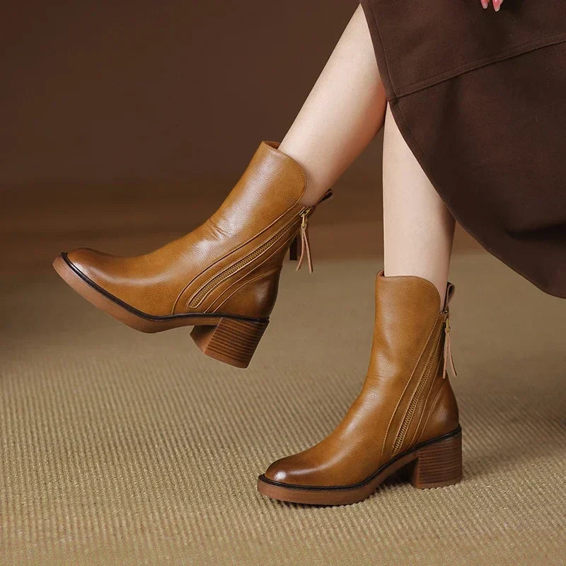 Emily & Isabella Brooks | Women's Leather Ankle Boots