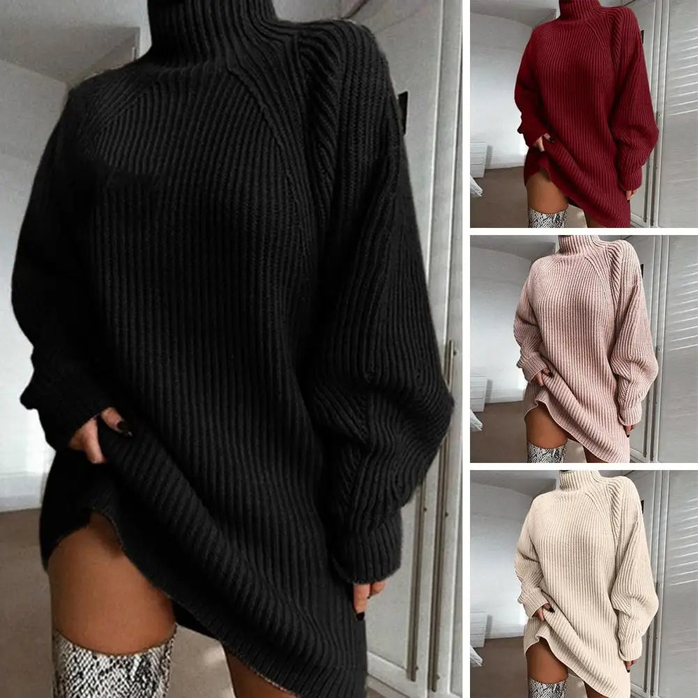 Emily & Isabella Brooks | Turtleneck Sweater Dress, Winter, Women's