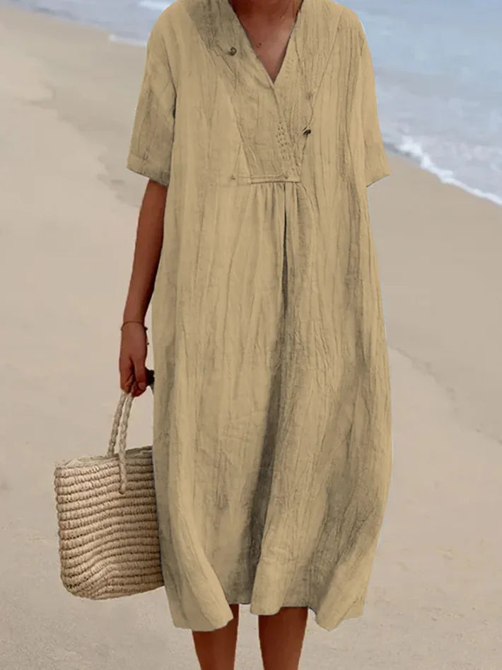 Emily & Isabella Brooks | Relaxed Textured Maxi Dress