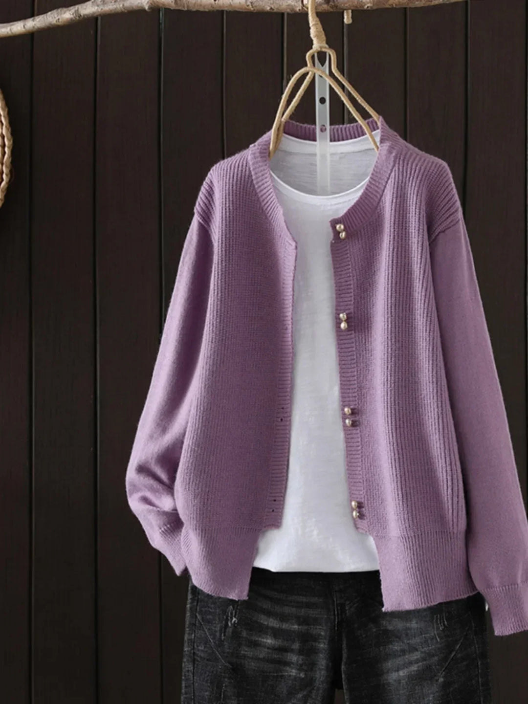 Emily & Isabella Brooks | Pearl-Button Cardigan