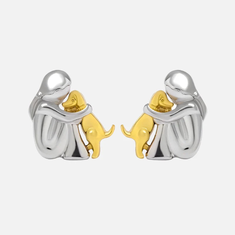 Emily & Isabella Brooks | Two-Tone Hug Earrings