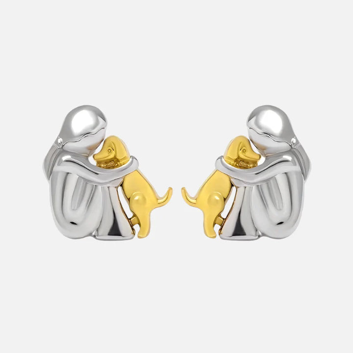 Emily & Isabella Brooks | Two-Tone Hug Earrings