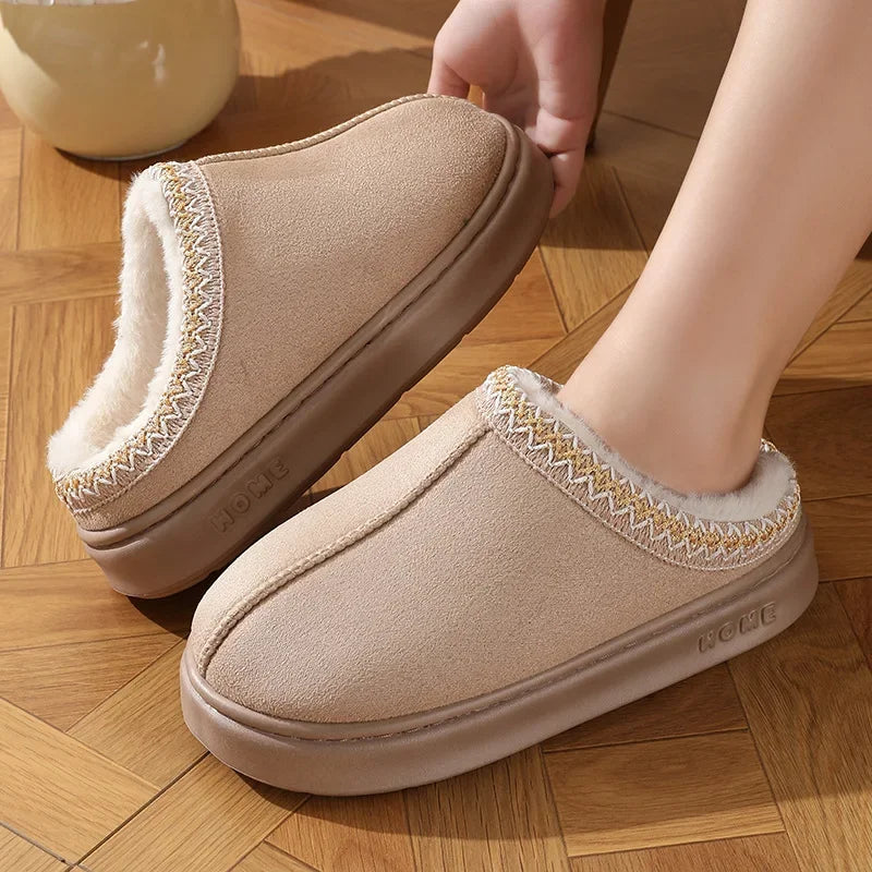 Emily & Isabella Brooks | Fluffy Platform Slippers