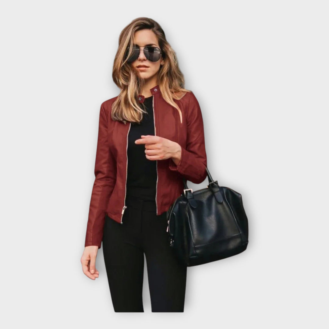 Emily & Isabella Brooks | Leather Jacket in Modern Fit