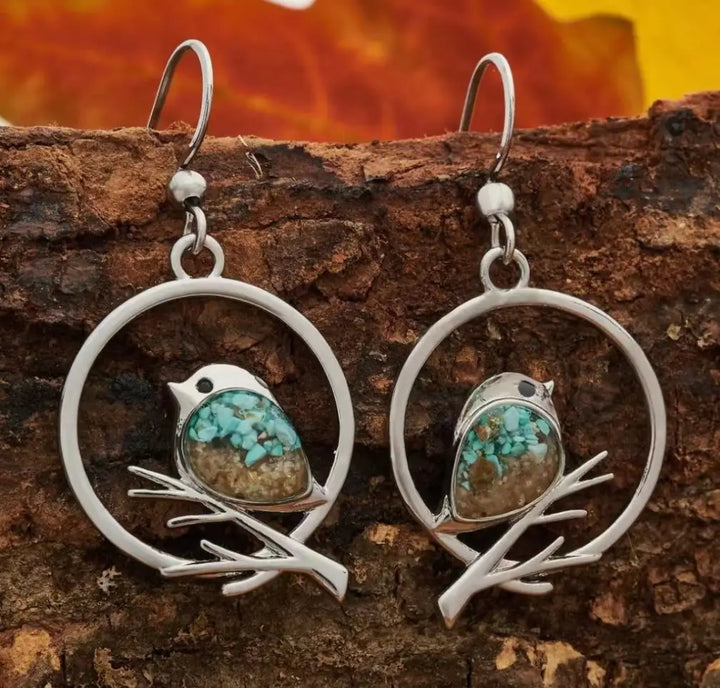 Emily & Isabella Brooks | Bird on Branch Earrings