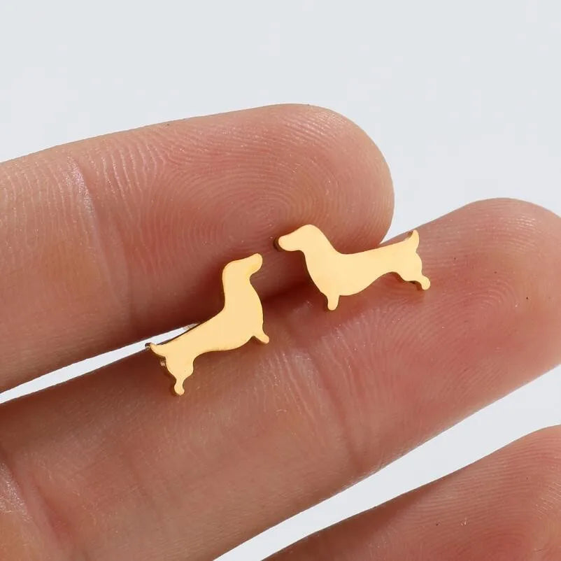 Emily & Isabella Brooks | Dachshund Stud Earrings