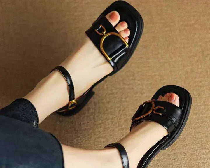 Emily & Isabella Brooks | Buckled Flat Sandals