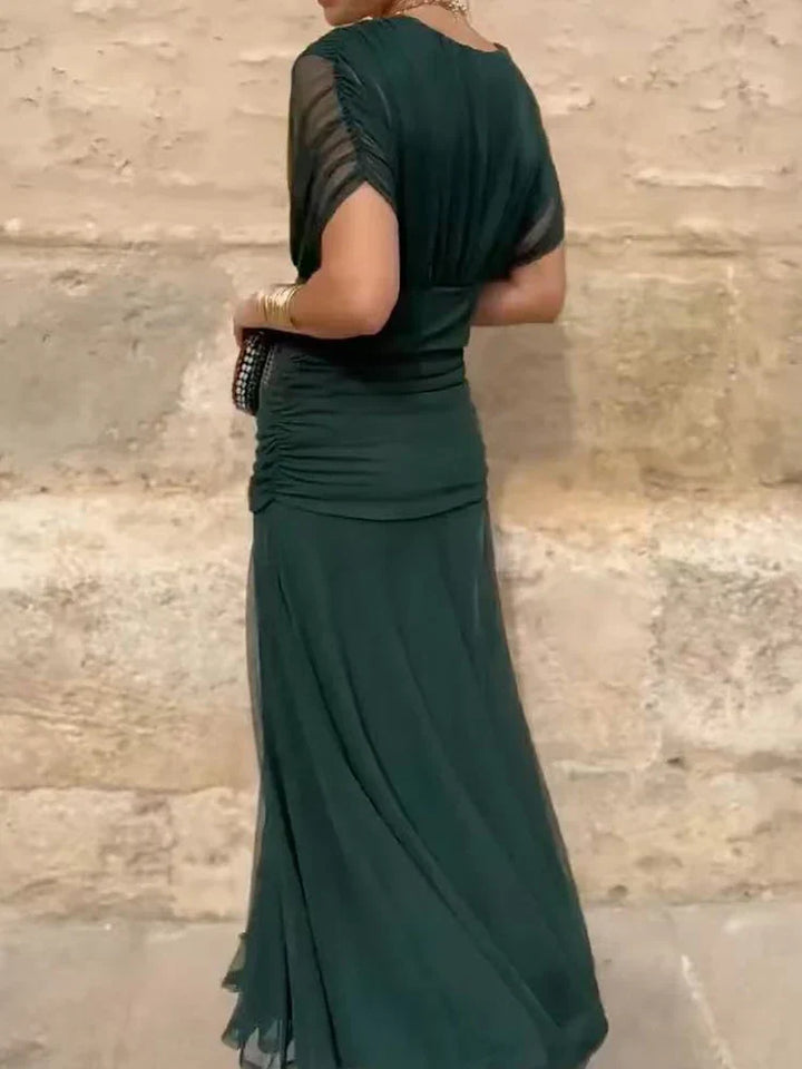 Emily & Isabella Brooks | Elegant Dress with V-Neckline