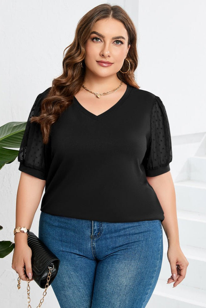 Emily & Isabella Brooks | Sleek V-Neck Blouse