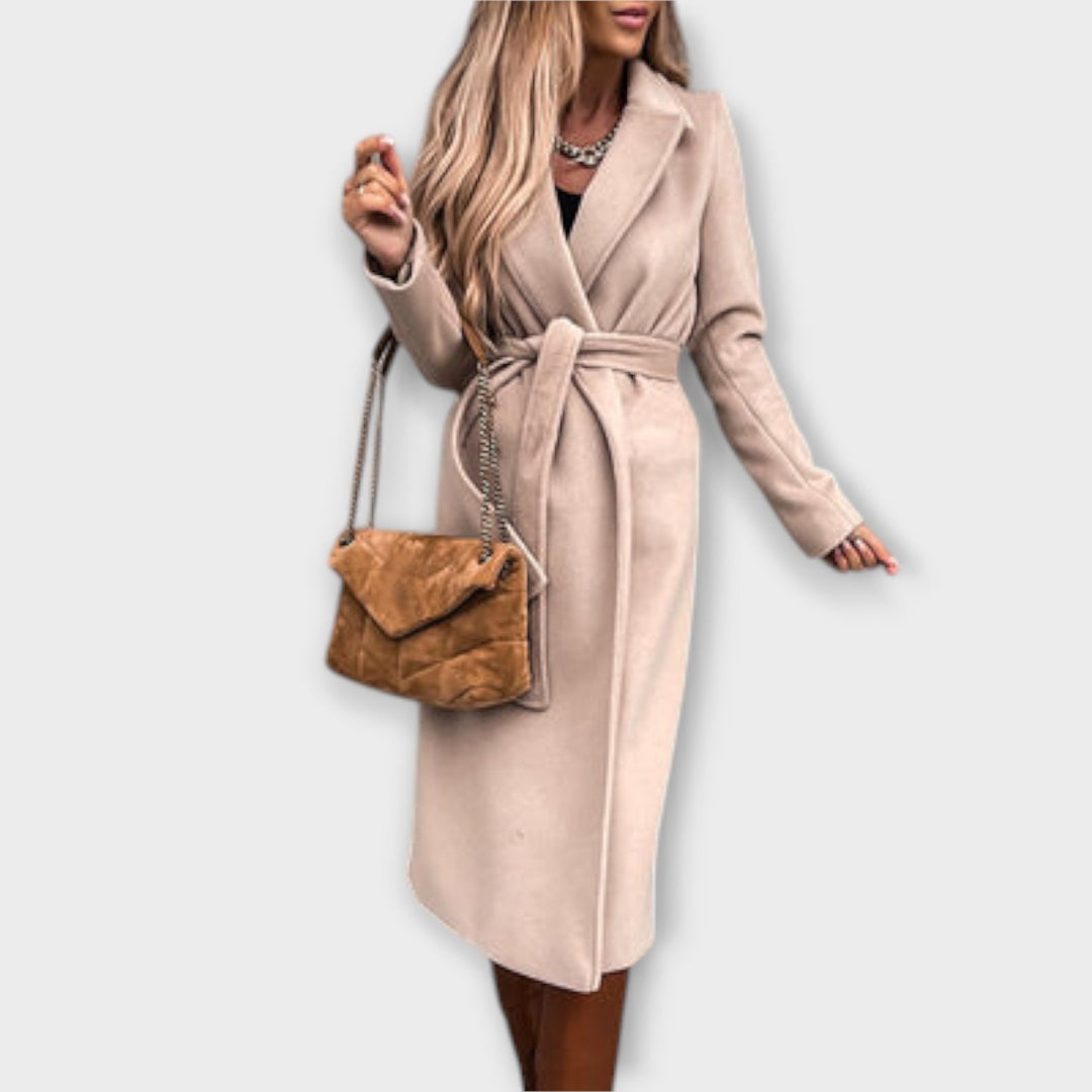 Emily & Isabella Brooks | Long Elegant Coat with Belt