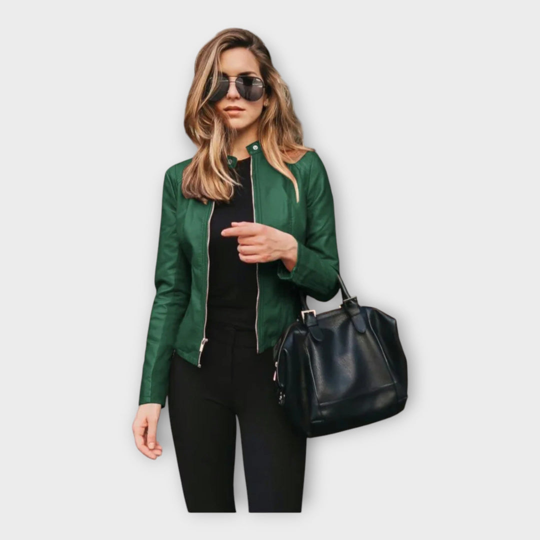 Emily & Isabella Brooks | Leather Jacket in Modern Fit
