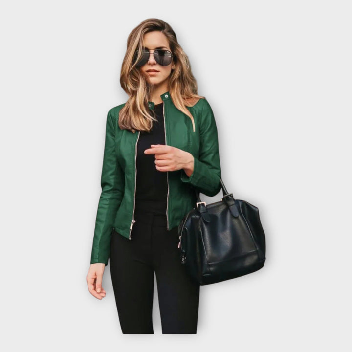 Emily & Isabella Brooks | Leather Jacket in Modern Fit