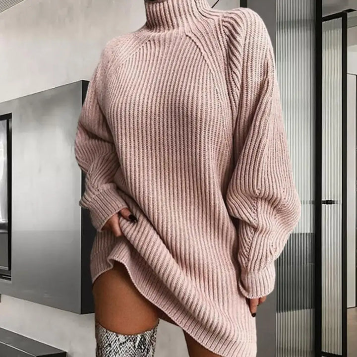 Emily & Isabella Brooks | Turtleneck Sweater Dress, Winter, Women's