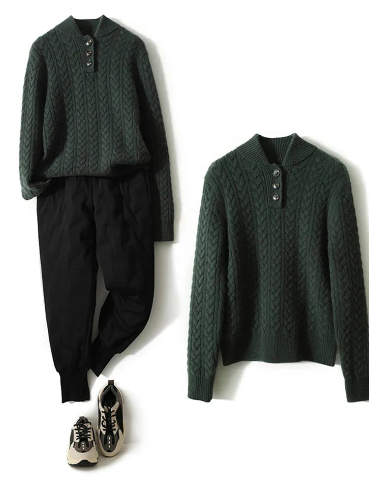 Emily & Isabella Brooks | Button-Up Sweater