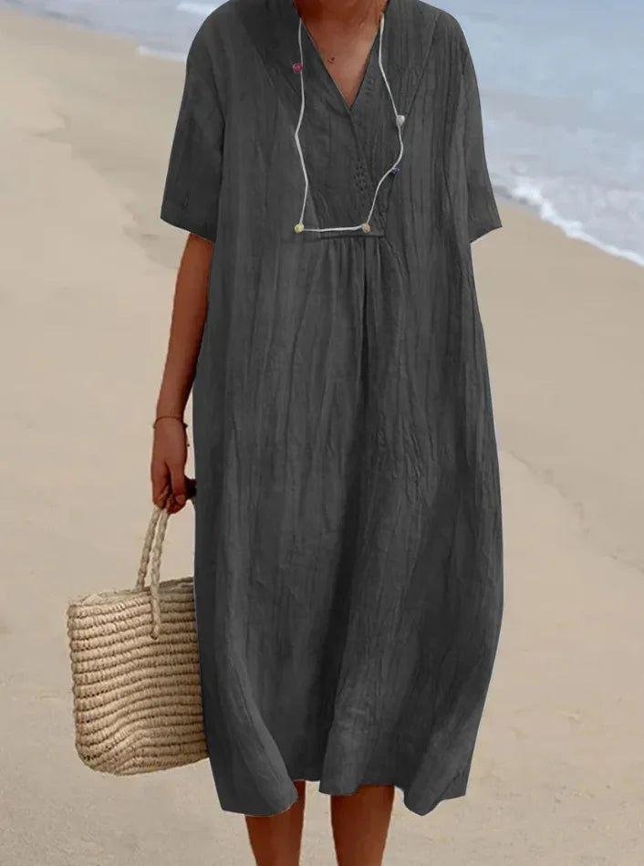 Emily & Isabella Brooks | Relaxed Textured Maxi Dress