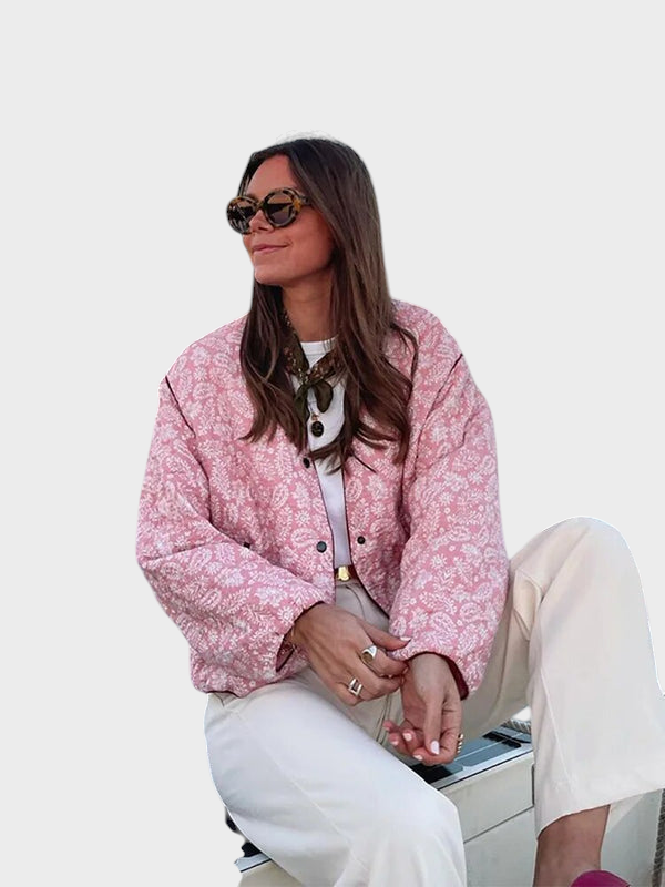 Emily & Isabella Brooks | Floral Quilted Jacket