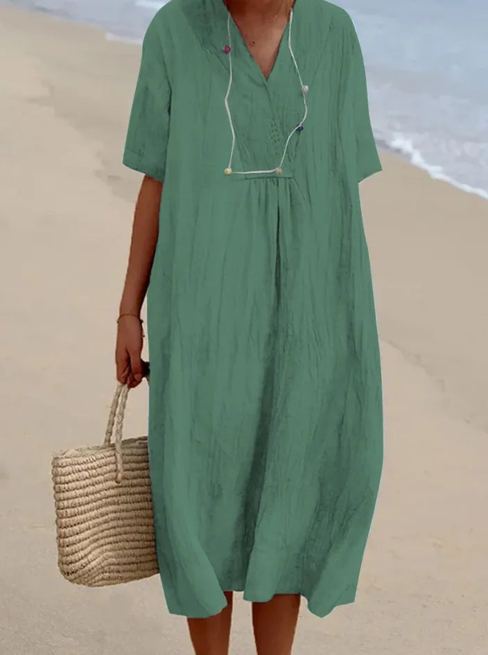 Emily & Isabella Brooks | Relaxed Textured Maxi Dress