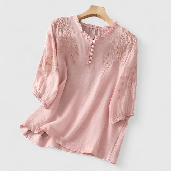 Emily & Isabella Brooks | Button-Front Blouse