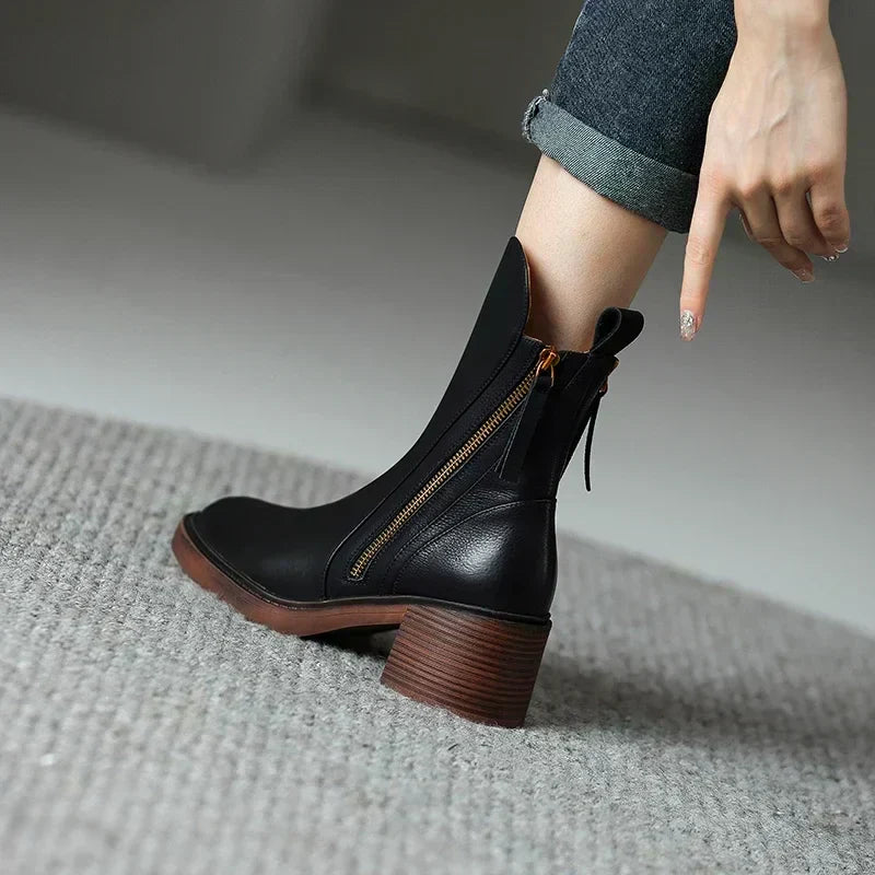 Emily & Isabella Brooks | Women's Leather Ankle Boots