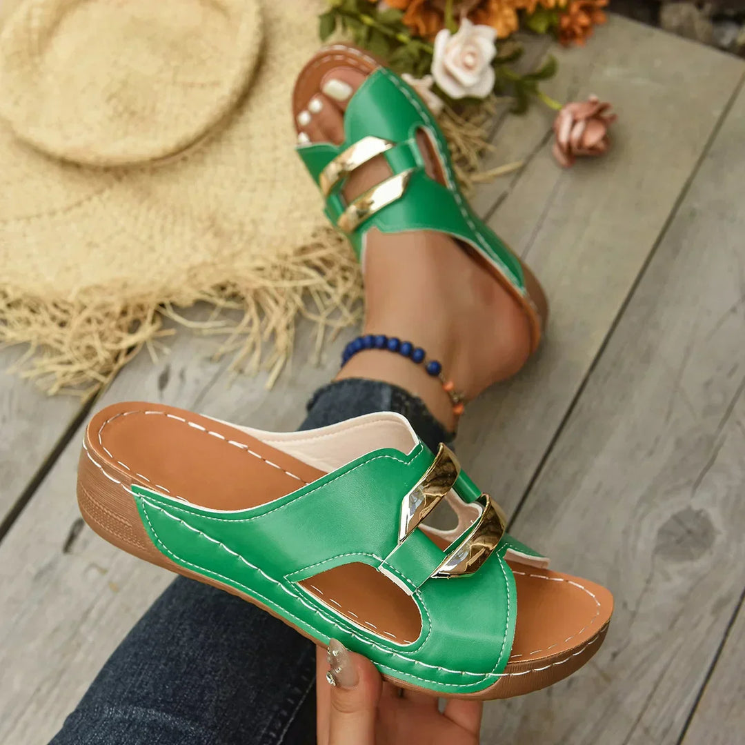 Emily & Isabella Brooks | Orthopedic Wedge Heel Sandals