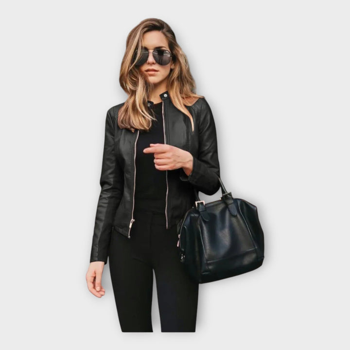 Emily & Isabella Brooks | Leather Jacket in Modern Fit