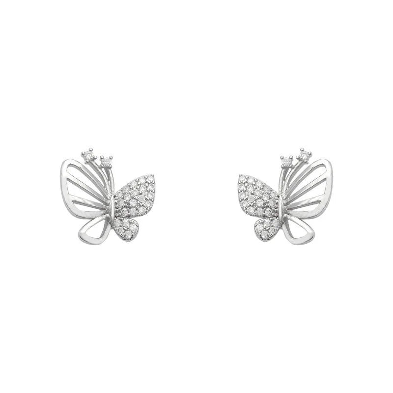 Emily & Isabella Brooks | Zircon Butterfly Stud Earrings
