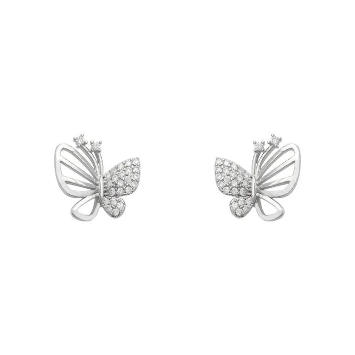Emily & Isabella Brooks | Zircon Butterfly Stud Earrings