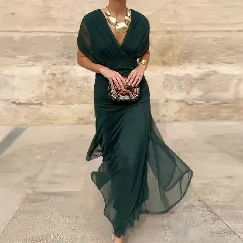 Emily & Isabella Brooks | Elegant Dress with V-Neckline