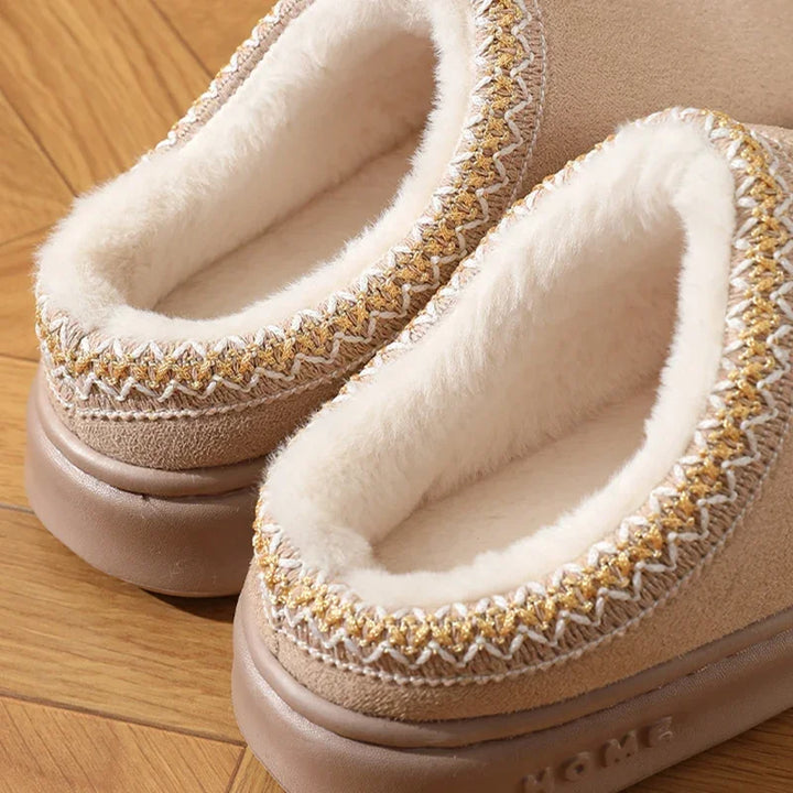 Emily & Isabella Brooks | Fluffy Platform Slippers