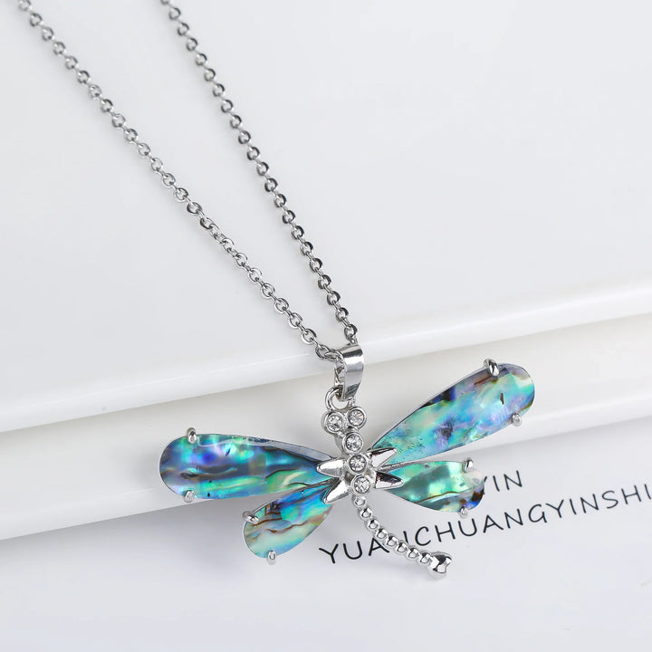 Emily & Isabella Brooks | Natural Shell Butterfly Pendant Necklace