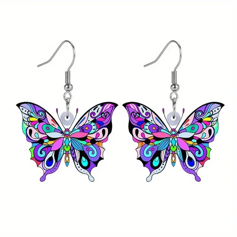 Emily & Isabella Brooks | Colorful Butterfly Earrings