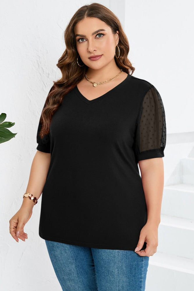 Emily & Isabella Brooks | Sleek V-Neck Blouse