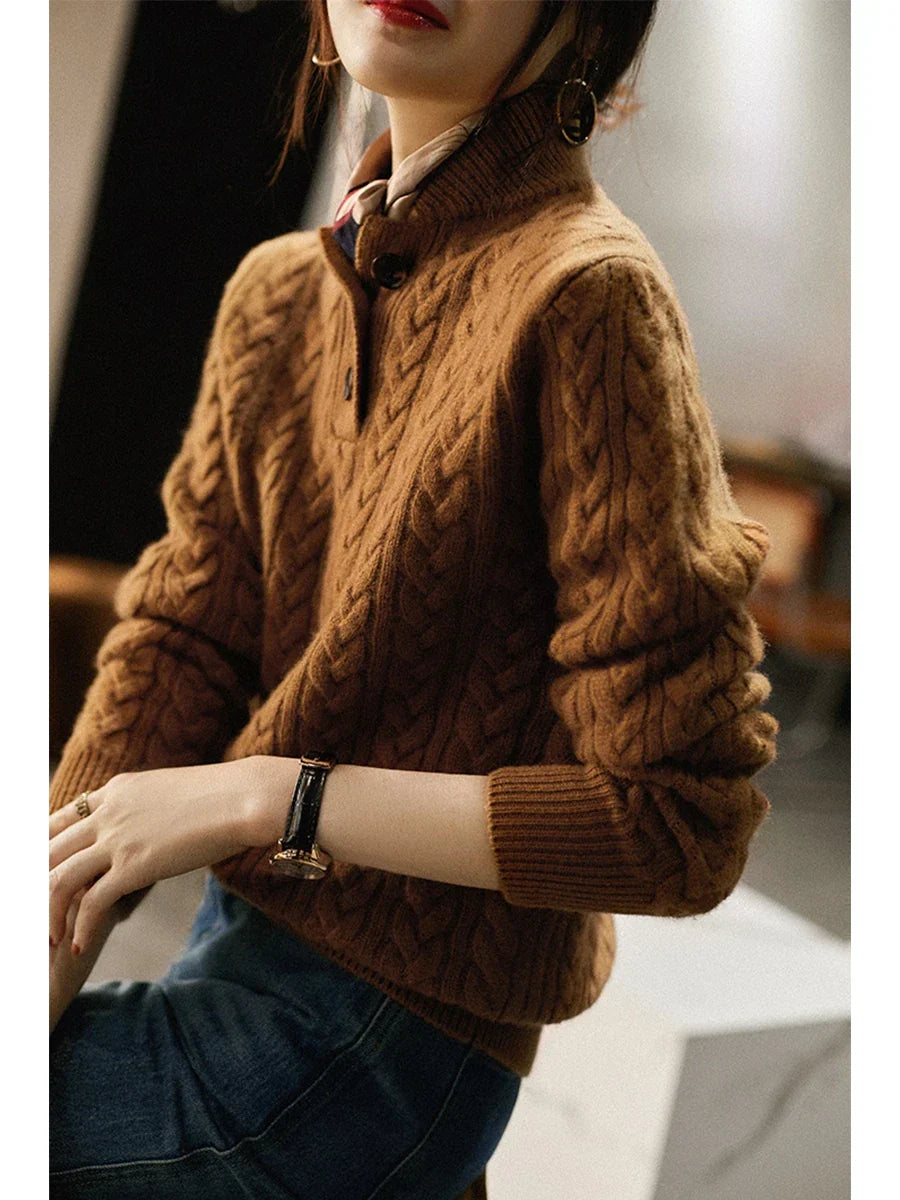Emily & Isabella Brooks | Button-Up Sweater