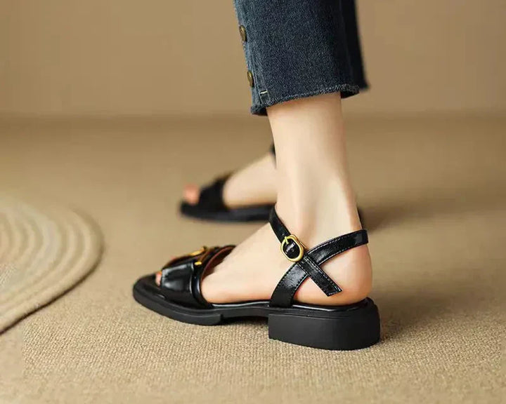 Emily & Isabella Brooks | Buckled Flat Sandals