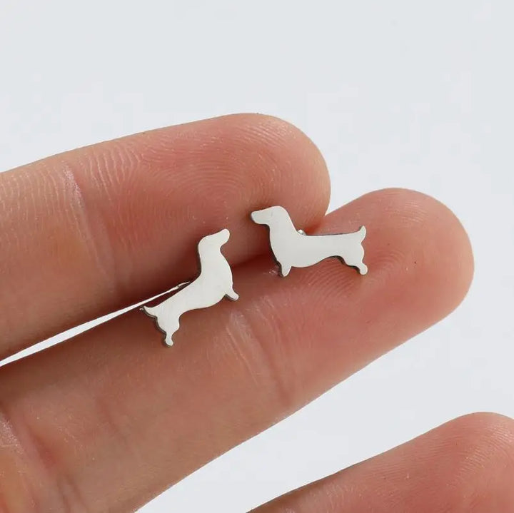 Emily & Isabella Brooks | Dachshund Stud Earrings