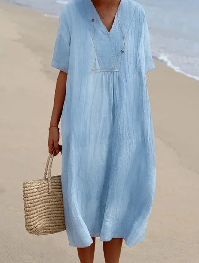 Emily & Isabella Brooks | Relaxed Textured Maxi Dress